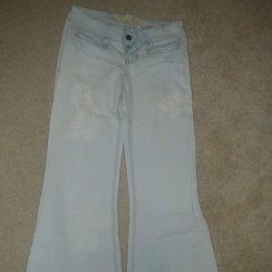 Distressed Hydraulic Jeans - 3/4 - Light Color